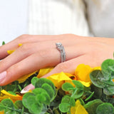 Vintage Lab Diamond Ring Set