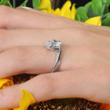 Lab Diamond Pave Engagement Ring