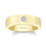 Mens Round Diamond Wedding Ring