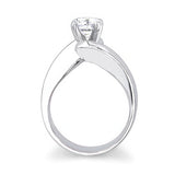 Curving Round Solitaire Ring