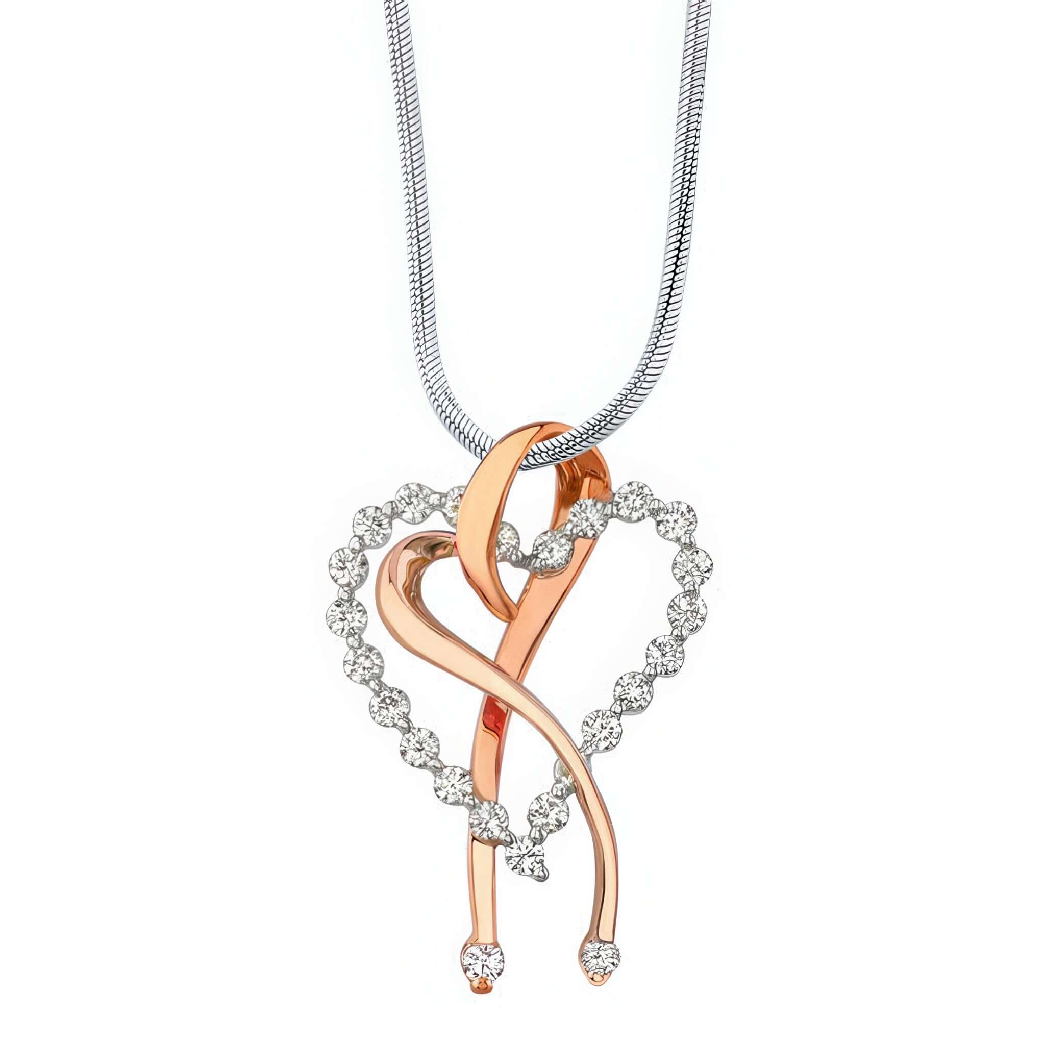 Diamond Heart Necklace 7363N