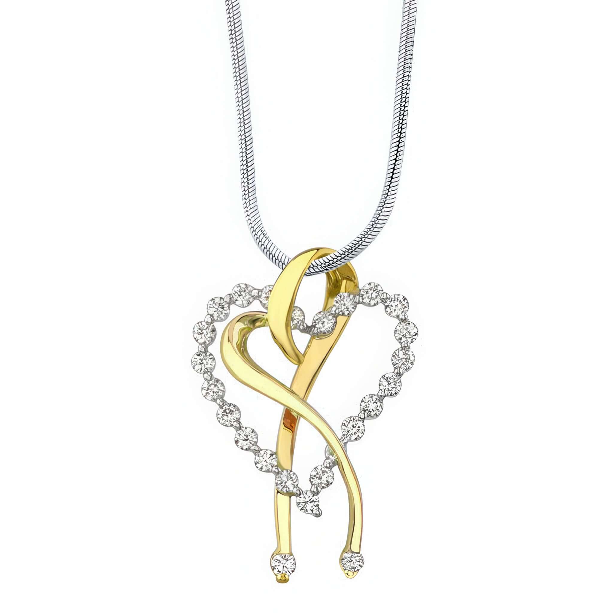 Diamond Heart Necklace 7363N