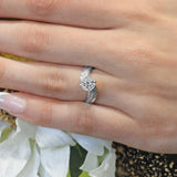 Curved Shank Engagement Ring