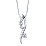 White Gold Diamond Necklace 7434N