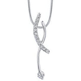 White Gold Diamond Necklace 7469N