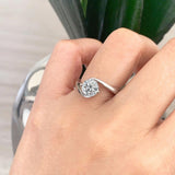 Contemporary Solitaire Ring With Certified 1 Ct. Lab Created Diamond (D-VS1)