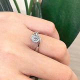 Contemporary Solitaire Ring With Certified 1 Ct. Lab Created Diamond (D-VS1)