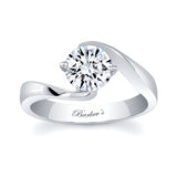 Contemporary Solitaire Ring With Certified 1 Ct. Lab Created Diamond (D-VS1)