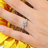 Simple Swirling Solitaire Ring