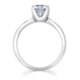 Simple Tapering Solitaire Engagement Ring