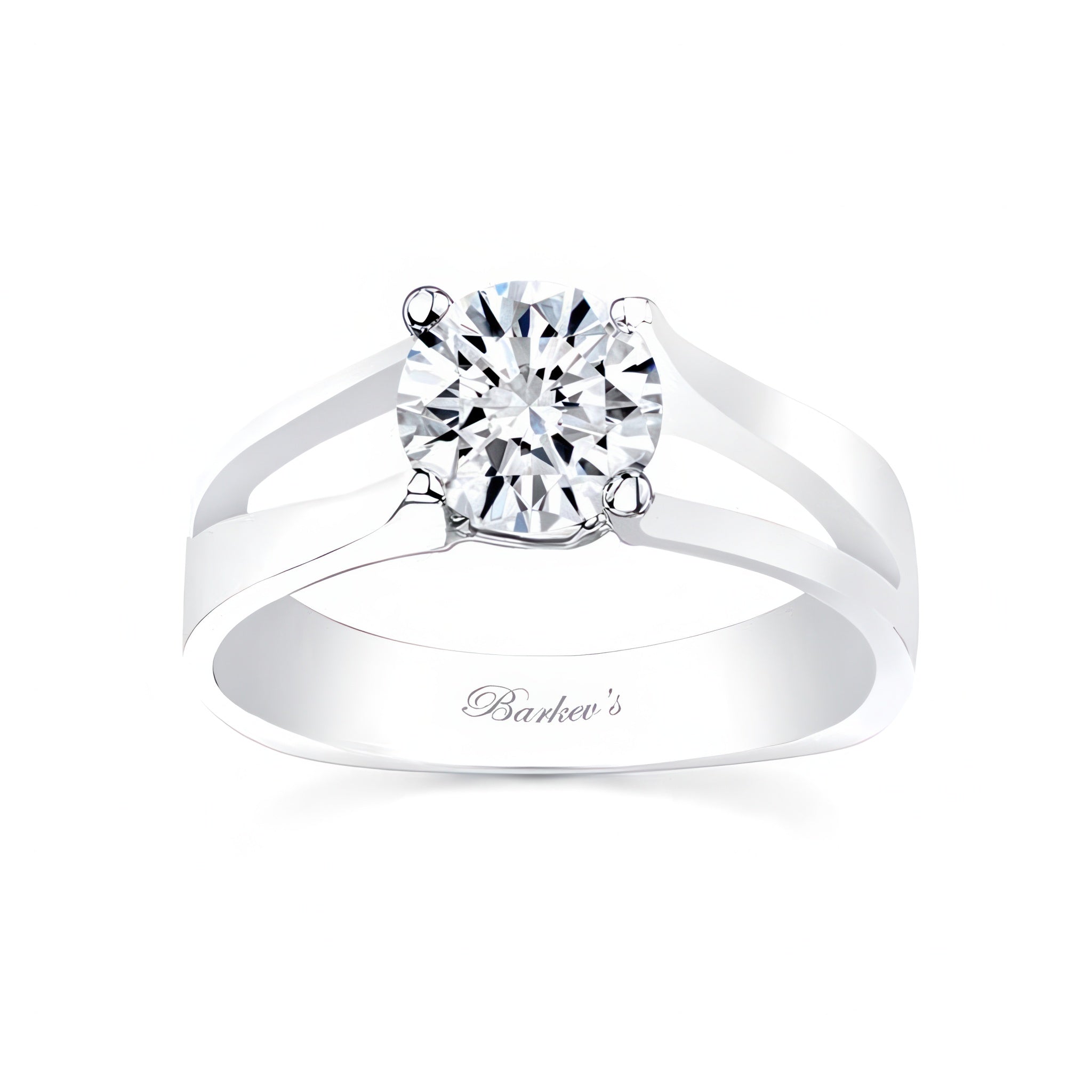 Split Shank Solitaire 1 Carat Diamond Ring