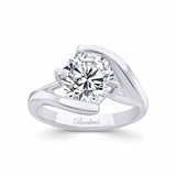2 Carat Split Band Solitaire Lab Grown Diamond Engagement Ring