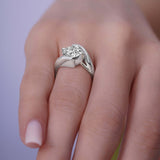 2 Carat Split Band Solitaire Lab Grown Diamond Engagement Ring