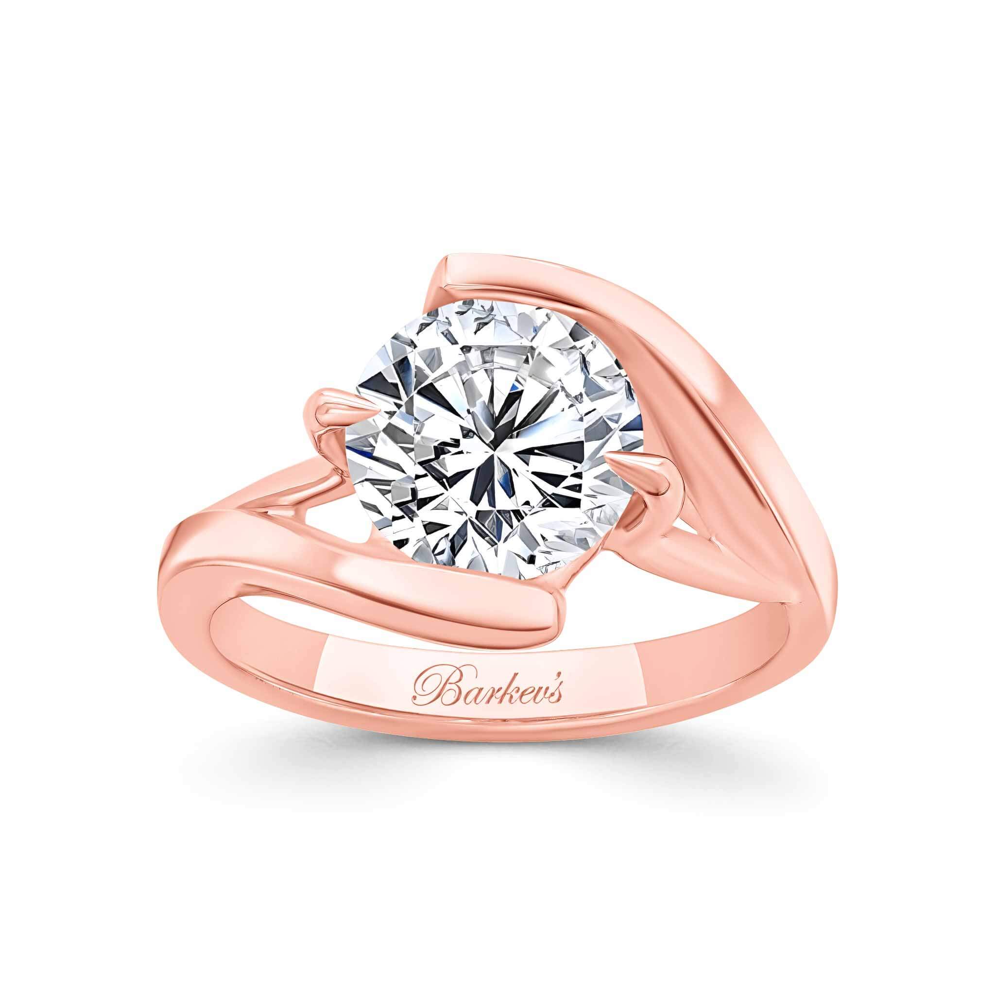2 Carat Split Band Solitaire Lab Grown Diamond Engagement Ring