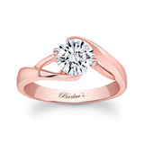 Split Band Solitaire Engagement Ring