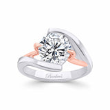 2 Carat Split Band Solitaire Lab Grown Diamond Engagement Ring