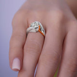 2 Carat Split Band Solitaire Lab Grown Diamond Engagement Ring