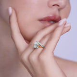 2 Carat Split Band Solitaire Lab Grown Diamond Engagement Ring