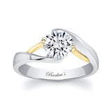 Split Band Solitaire Engagement Ring