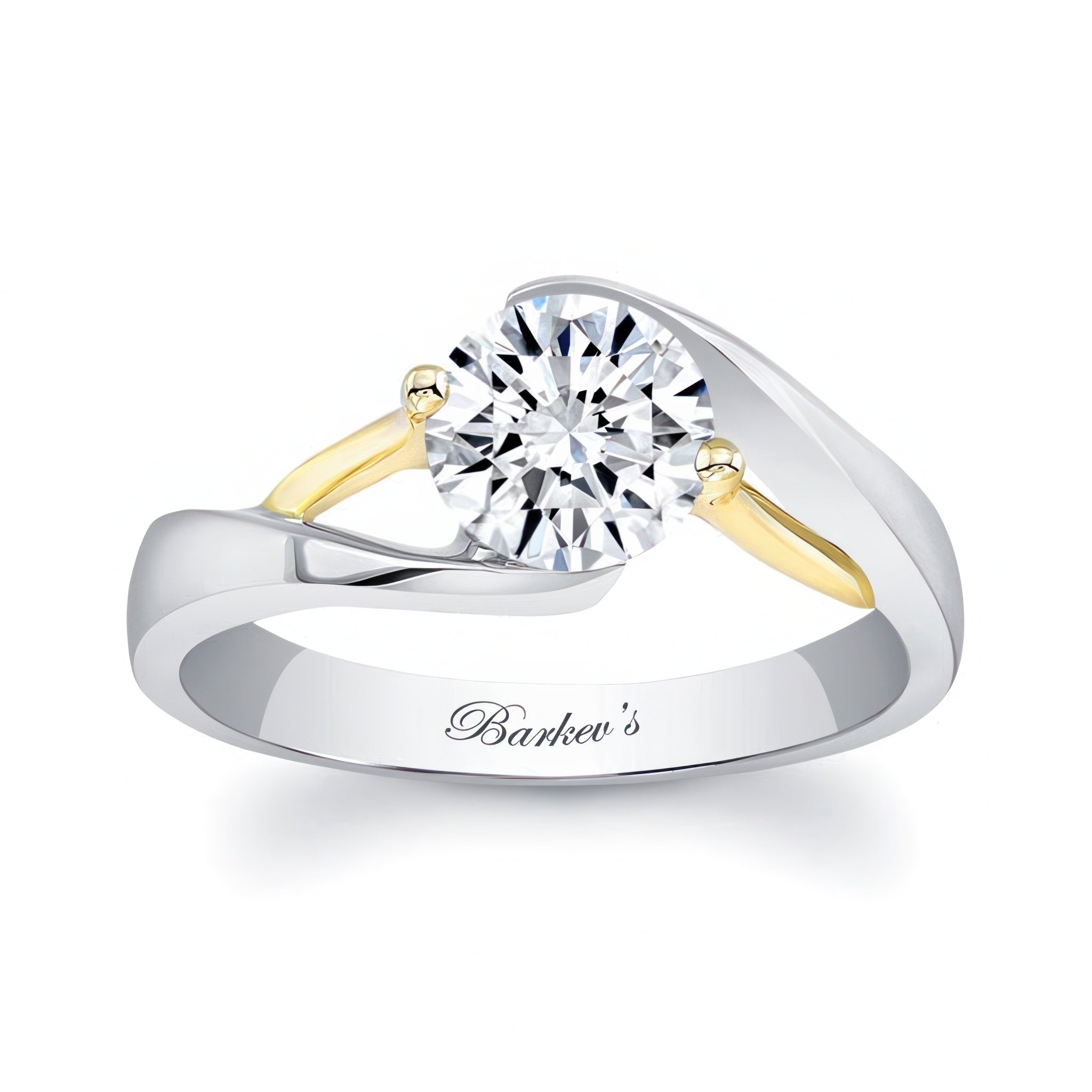 Split Band Solitaire Engagement Ring