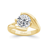 2 Carat Split Band Solitaire Lab Grown Diamond Engagement Ring