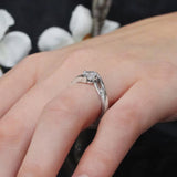 Split Band Solitaire Engagement Ring