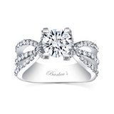 Triple Split Shank Lab Diamond Engagement Ring