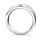 Mens Overlap Diamond Wedding Band
