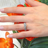 Three Stone Criss Cross Ring