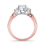 Three Stone Criss Cross Ring