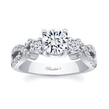 Three Stone Criss Cross Ring