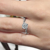 Unique Flared Engagement Ring