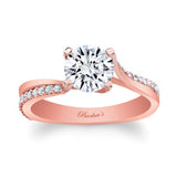 Unique Flared Engagement Ring