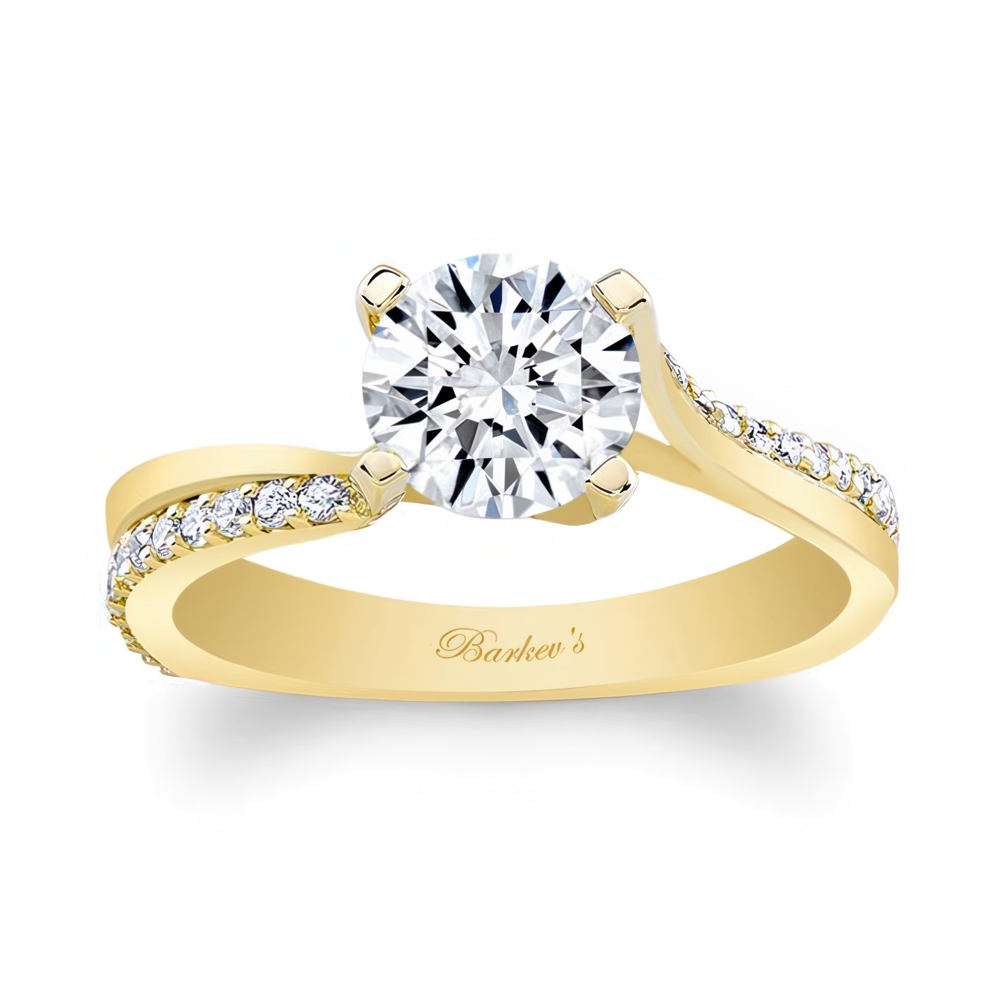 Unique Flared Engagement Ring