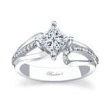 Looping Split Shank Princess Cut Ring