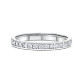 Channel Set Round Diamond Eternity Band