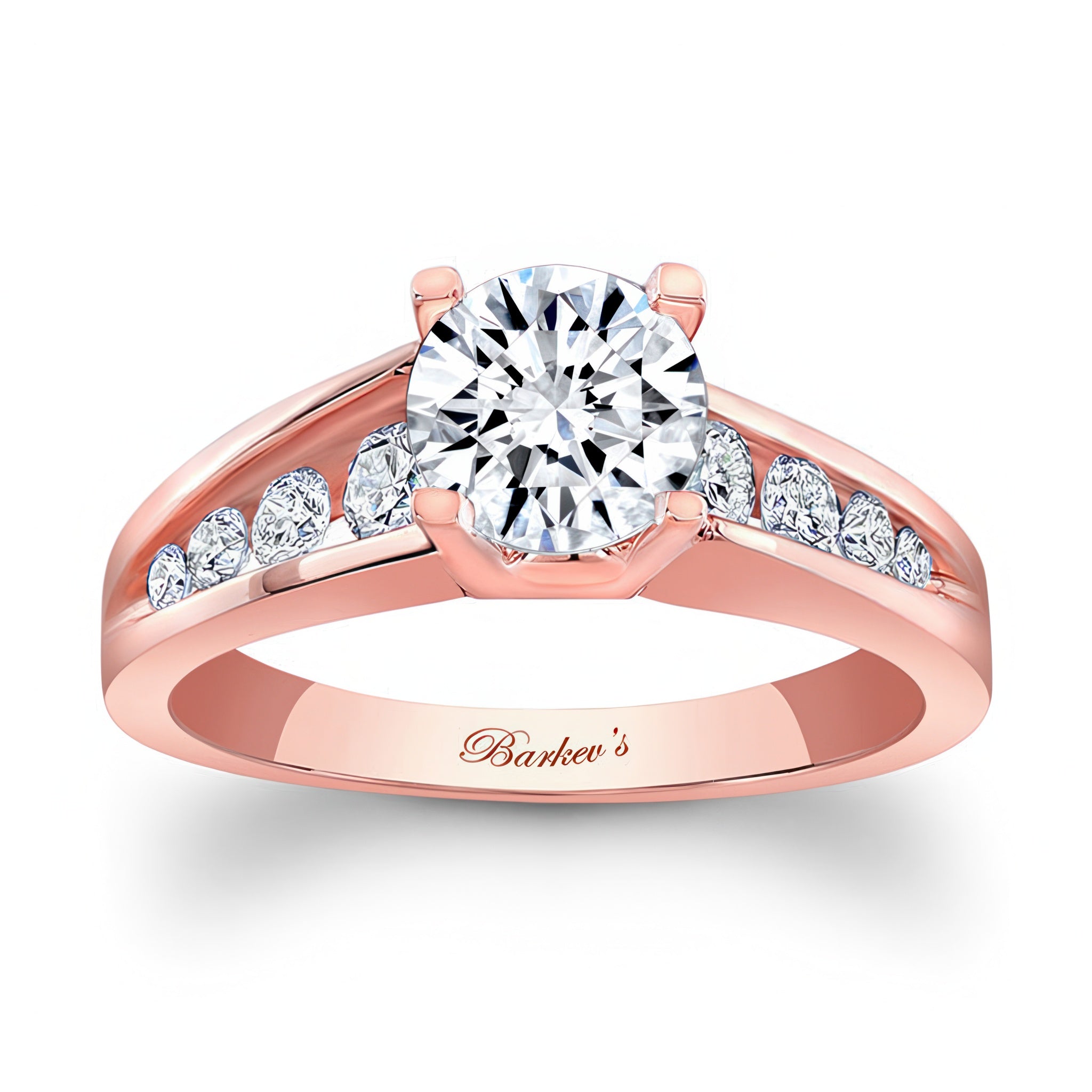 Channel Band Moissanite Ring