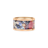 11mm Eye Pattern Ceramic Kite Shape Bezel Diamond Band