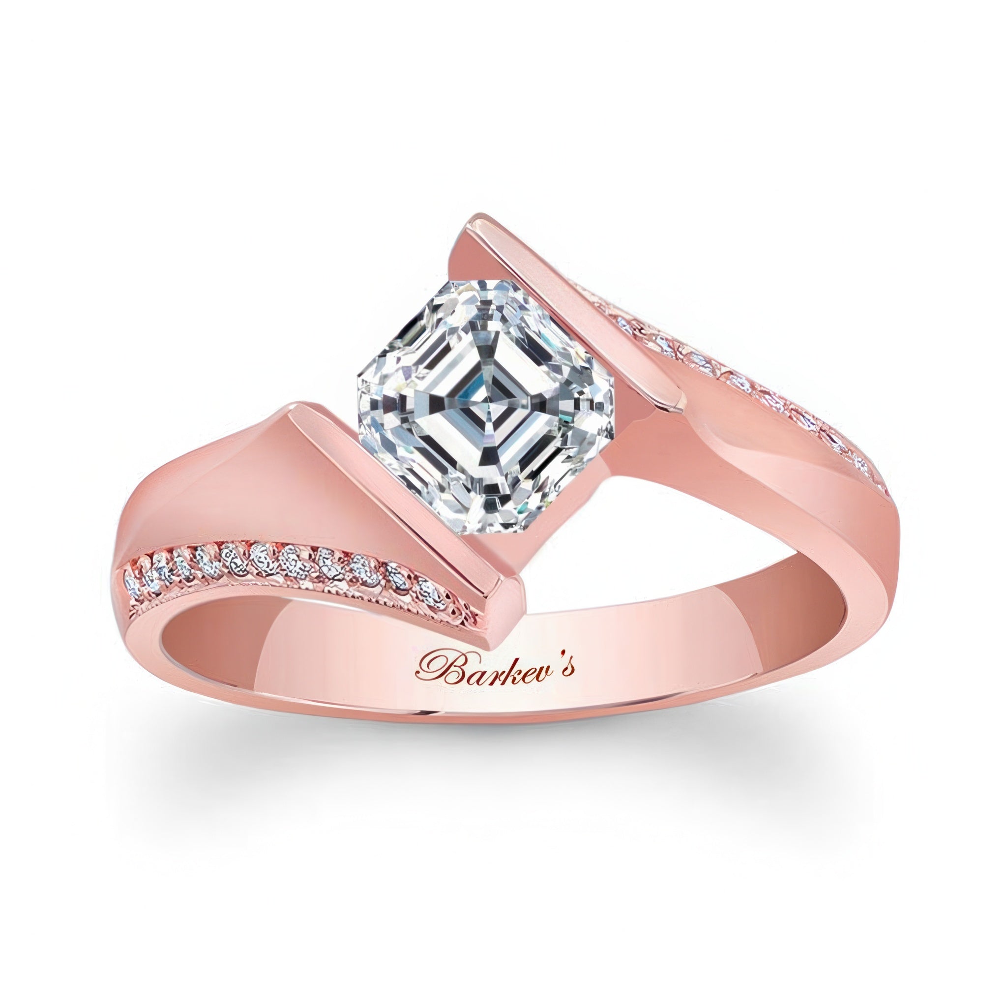 Asscher Cut Square Moissanite Ring