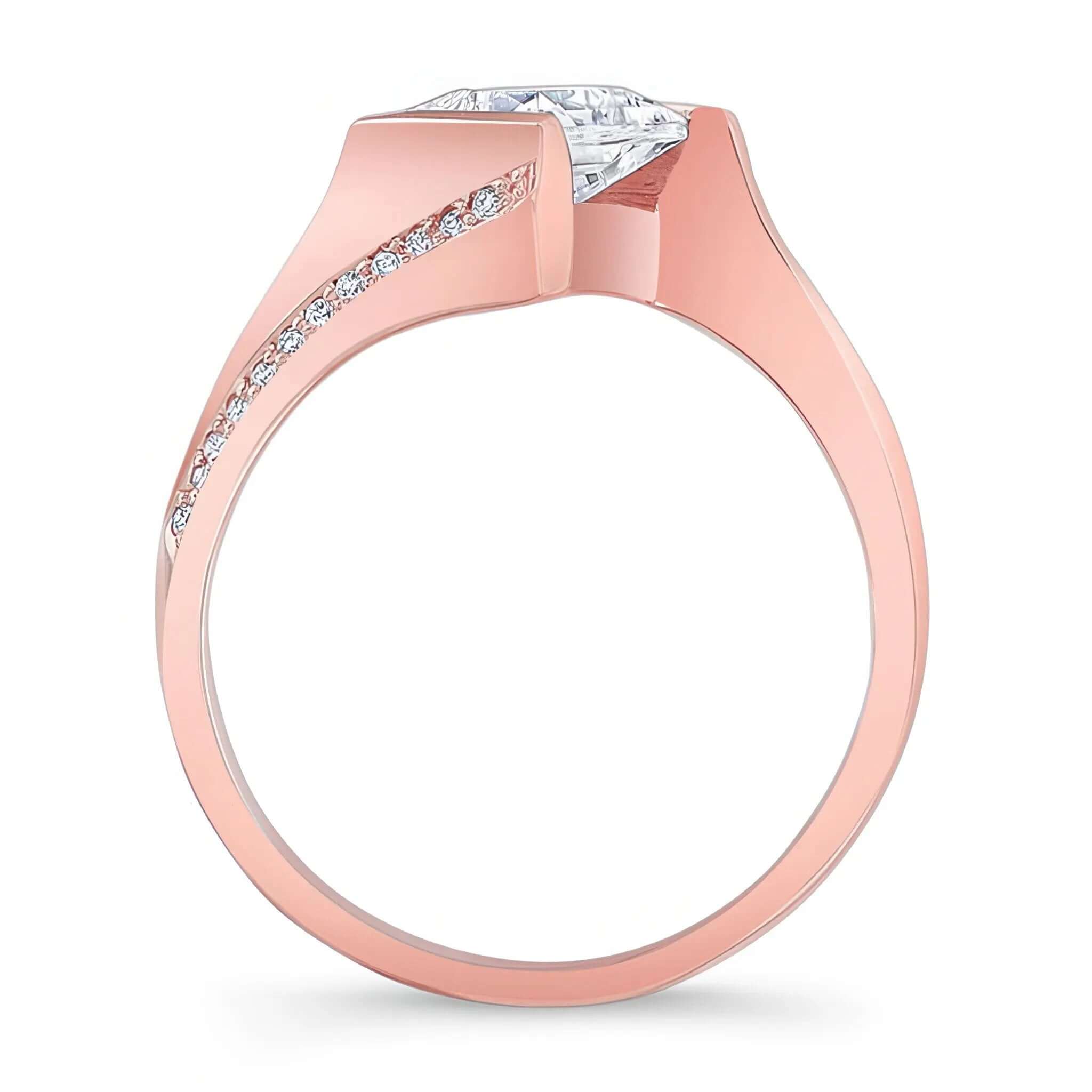 Asscher Cut Square Diamond Ring