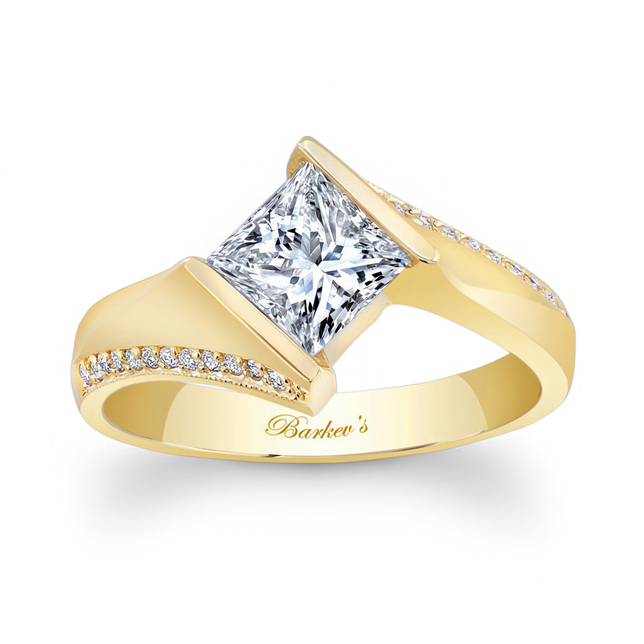 Princess Cut Square Lab Grown Diamond Ring