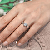 Princess Cut Square Lab Grown Diamond Ring