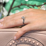 Princess Cut Square Lab Grown Diamond Ring