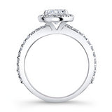 Black Diamond Accent Halo Wedding Ring Set