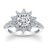 Lotus Flower Engagement Ring