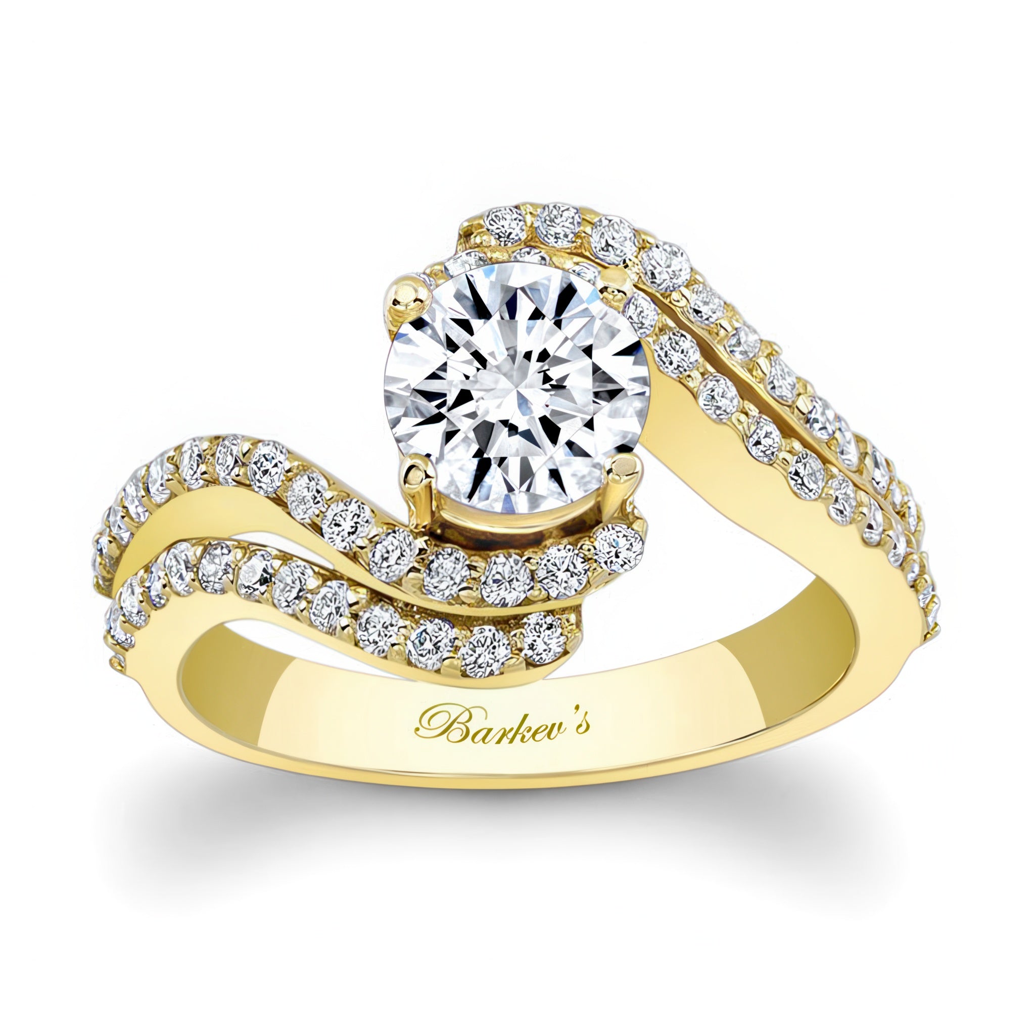 Swirl Engagement Ring