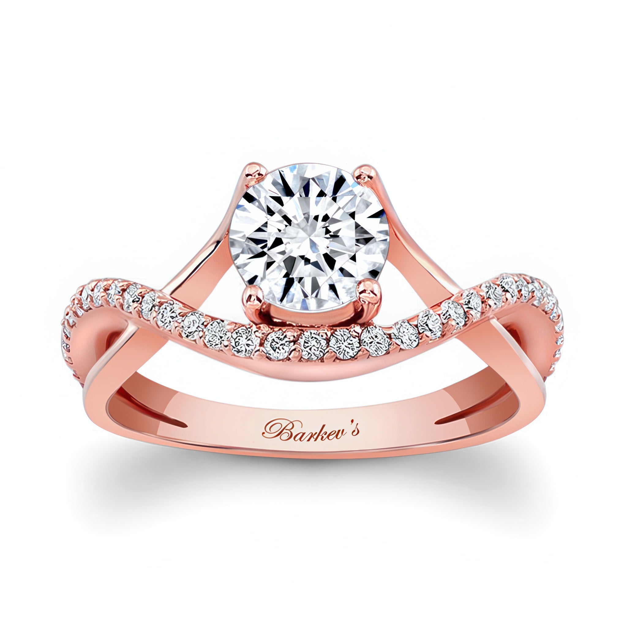 Split Shank Diamond Pave Ring