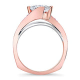 1 Carat Princess Cut Diamond Engagement Ring
