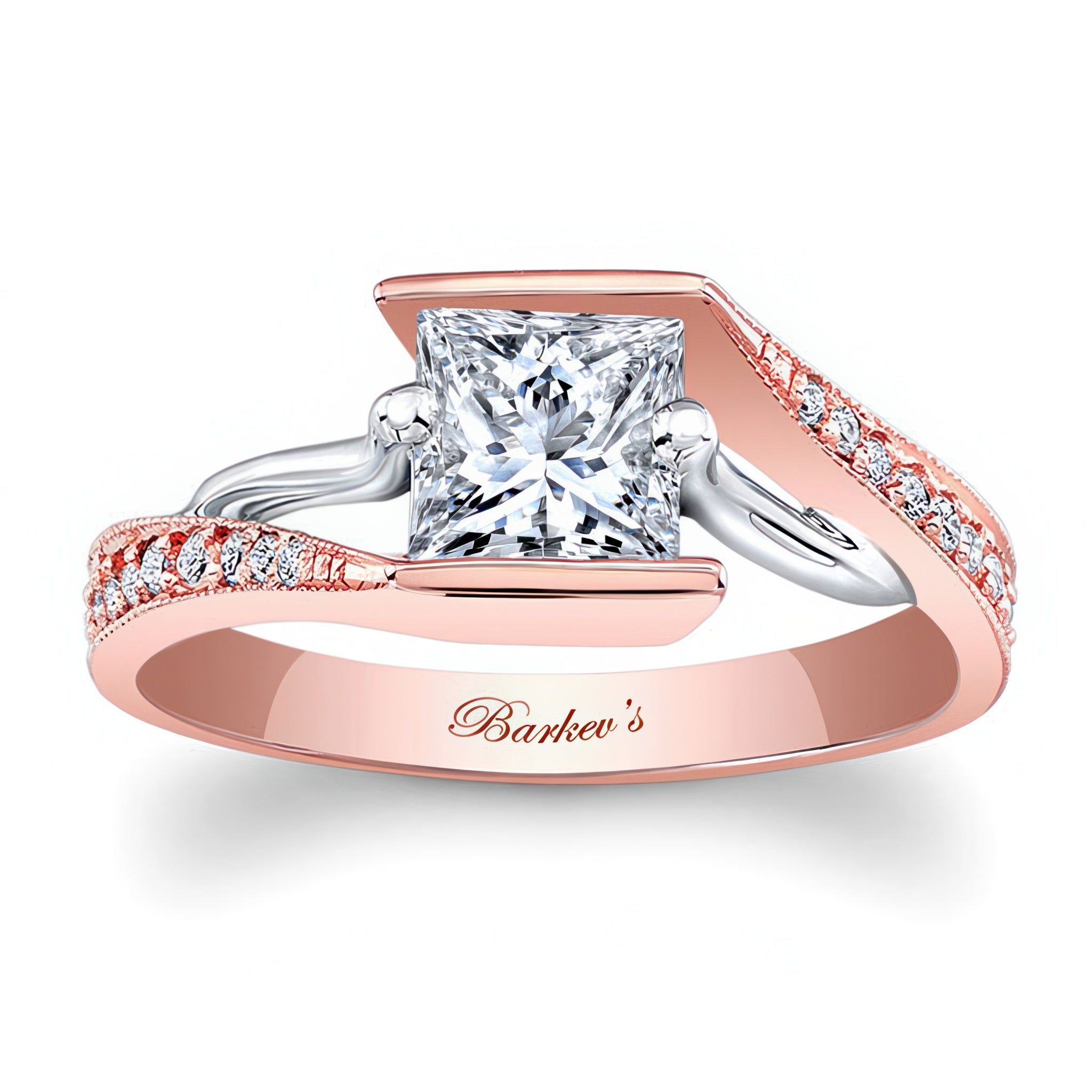 Channel Set Princess Cut Ring