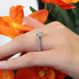Classic Round Moissanite Engagement Ring